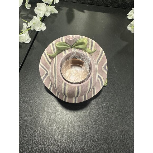 Hand-Painted Plum Pudding Snowmen Candle Holder By Heather Hykes Artisan Flair - Picture 4 of 7